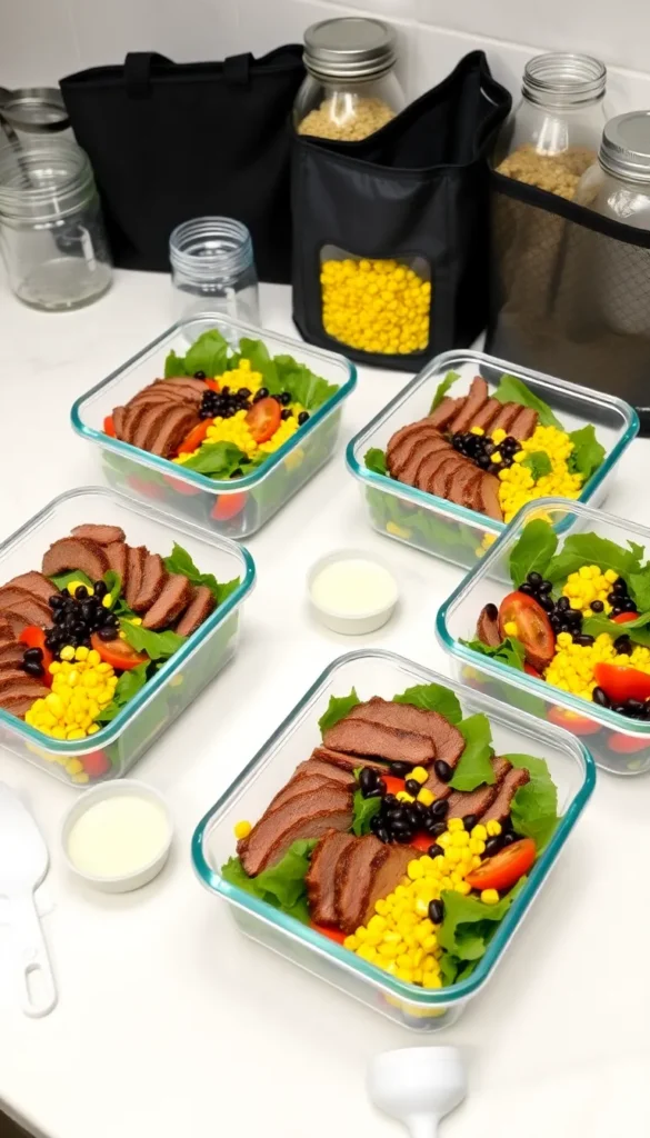 Easy Meal Prep Ideas with Steak Salad