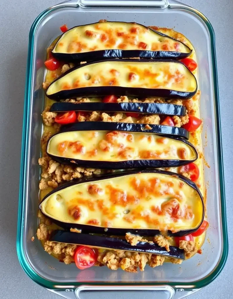 Eggplant and Ground Chicken Casserole