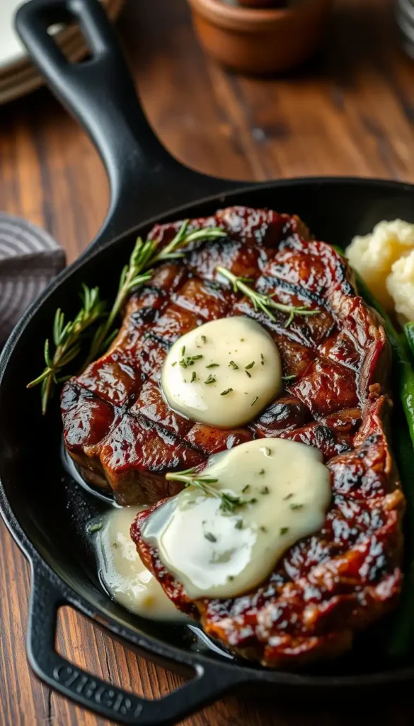 Garlic Butter Ribeye Steak