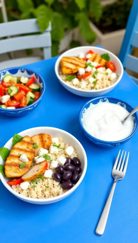 Greek Chicken Bowls