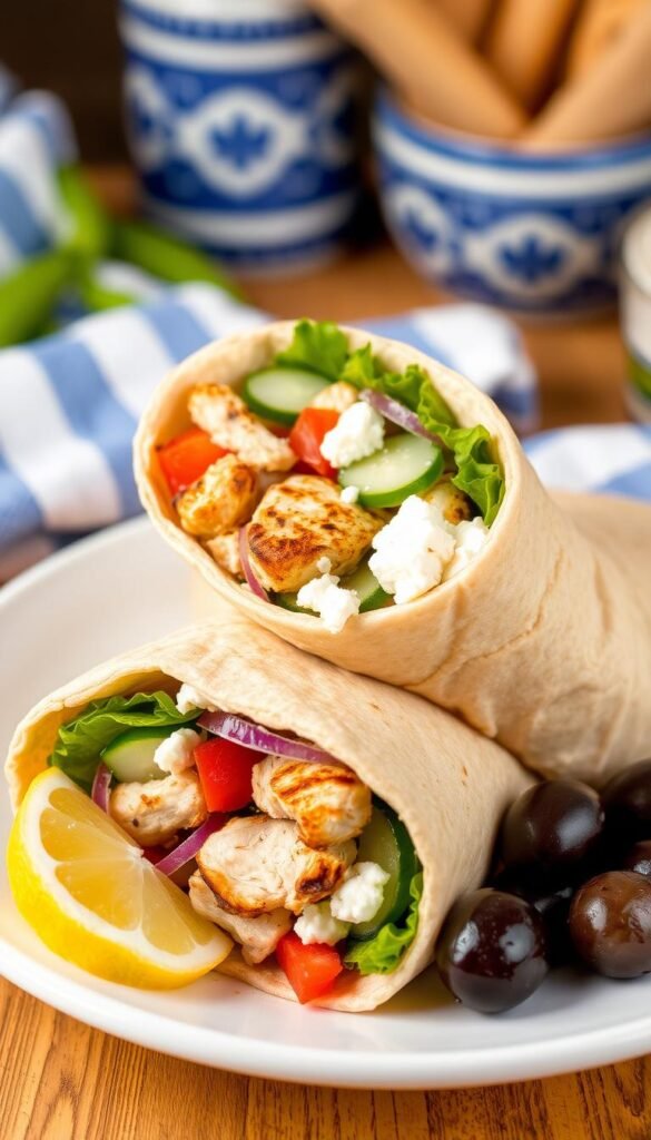 Greek Chicken Wrap