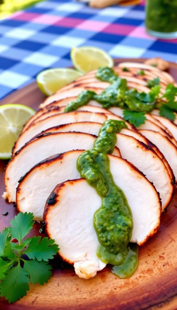 Grilled Chicken Breast with Chimichurri Sauce