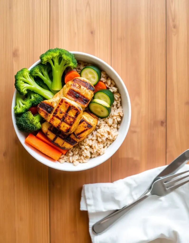 Grilled Chicken Veggie Bowl