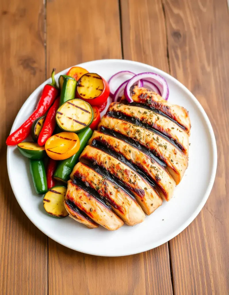 Grilled Chicken with Roasted Vegetables