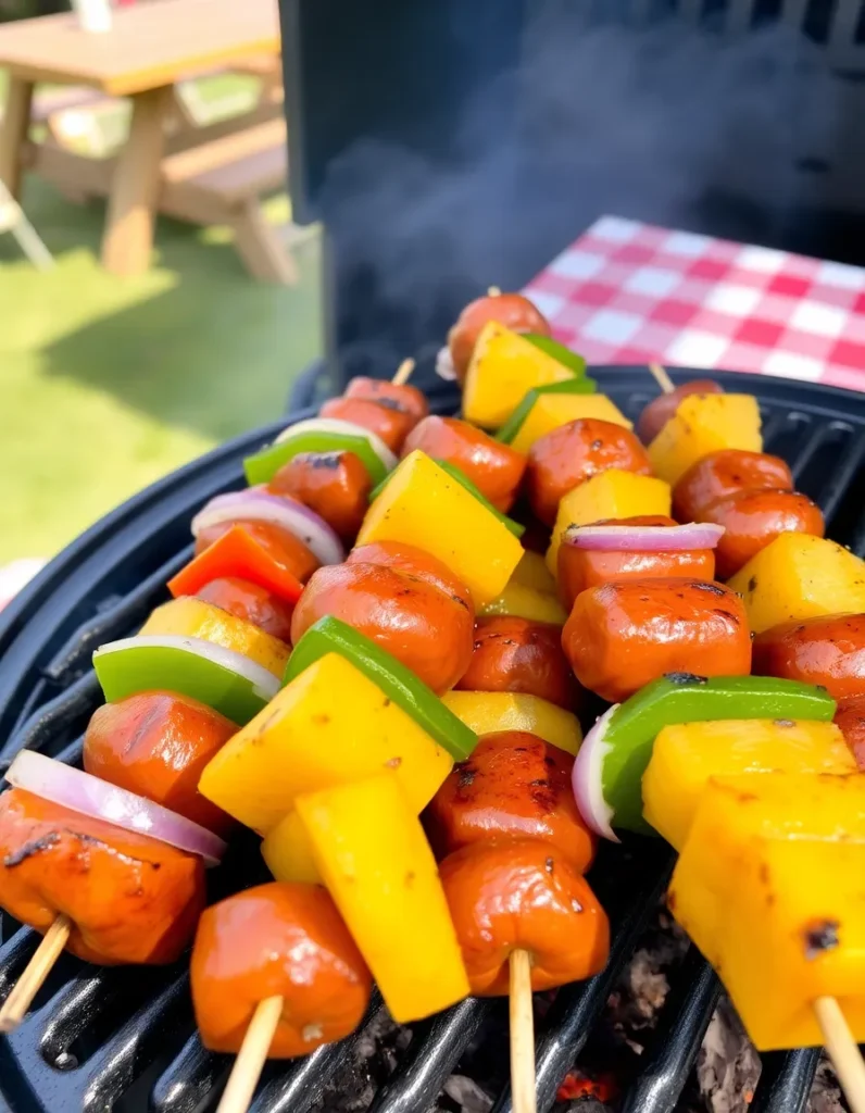 Grilled Sausage Kabobs