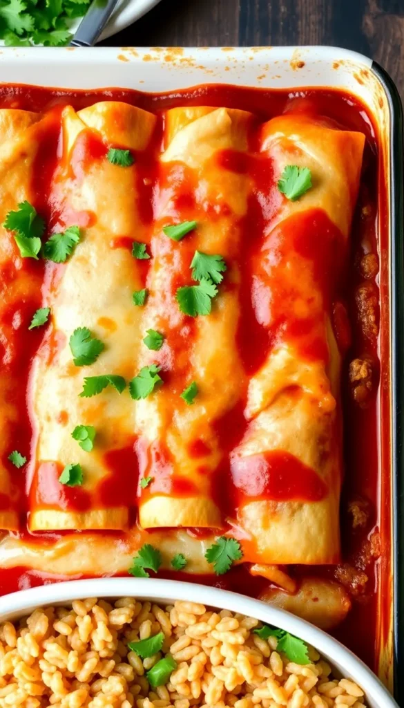 Ground Beef Enchiladas