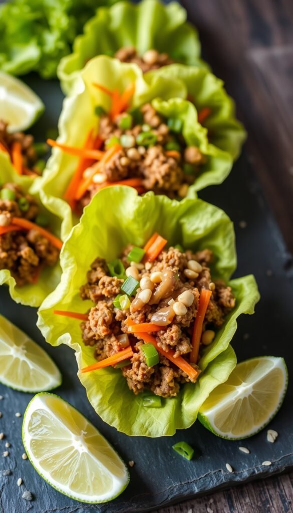 Ground Beef Lettuce Wraps