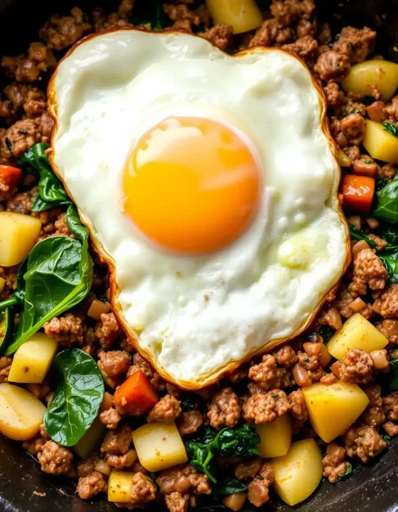 Ground Beef and Veggie Hash