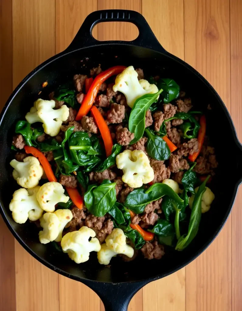 Ground Beef and Veggie Skillet