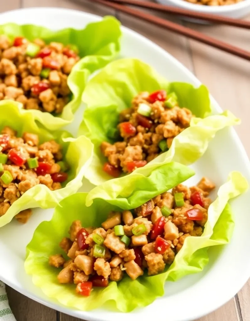 Ground Turkey Lettuce Wraps