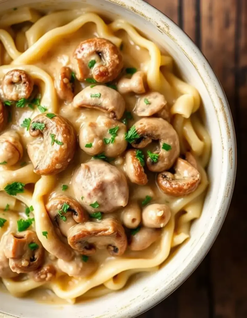 Ground Turkey Stroganoff