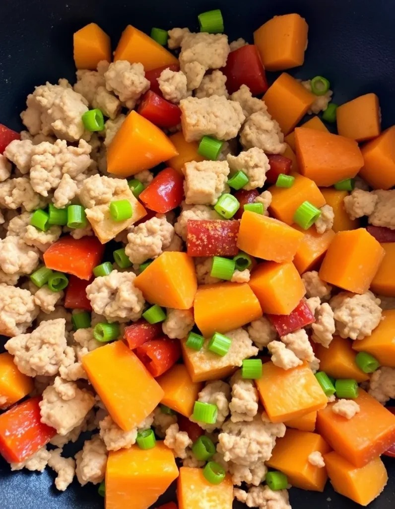 Ground Turkey and Sweet Potato Skillet
