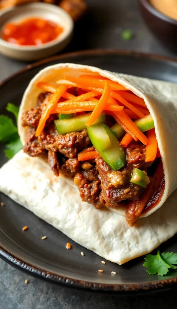 Korean BBQ Beef Wrap