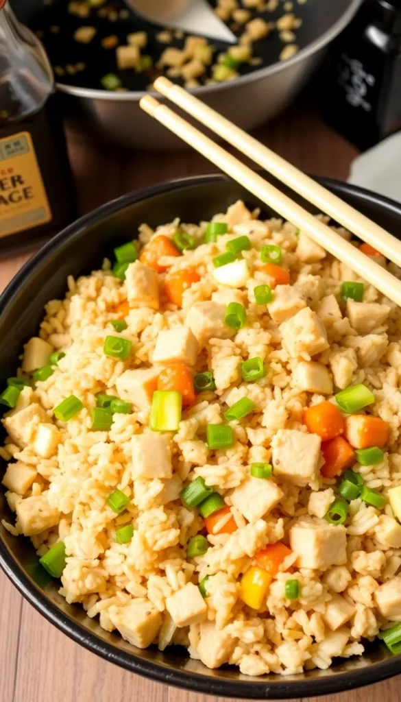Leftover Turkey Fried Rice