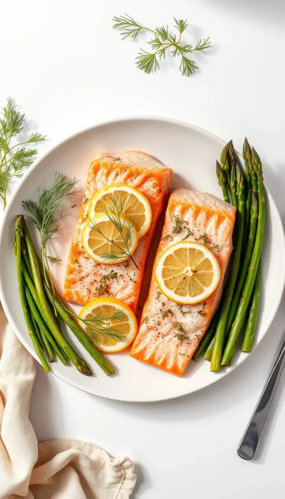 Lemon Herb Salmon with Asparagus