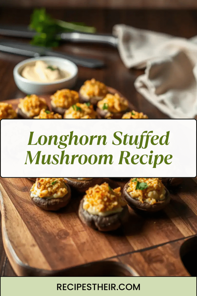 Longhorn Stuffed Mushroom Recipe