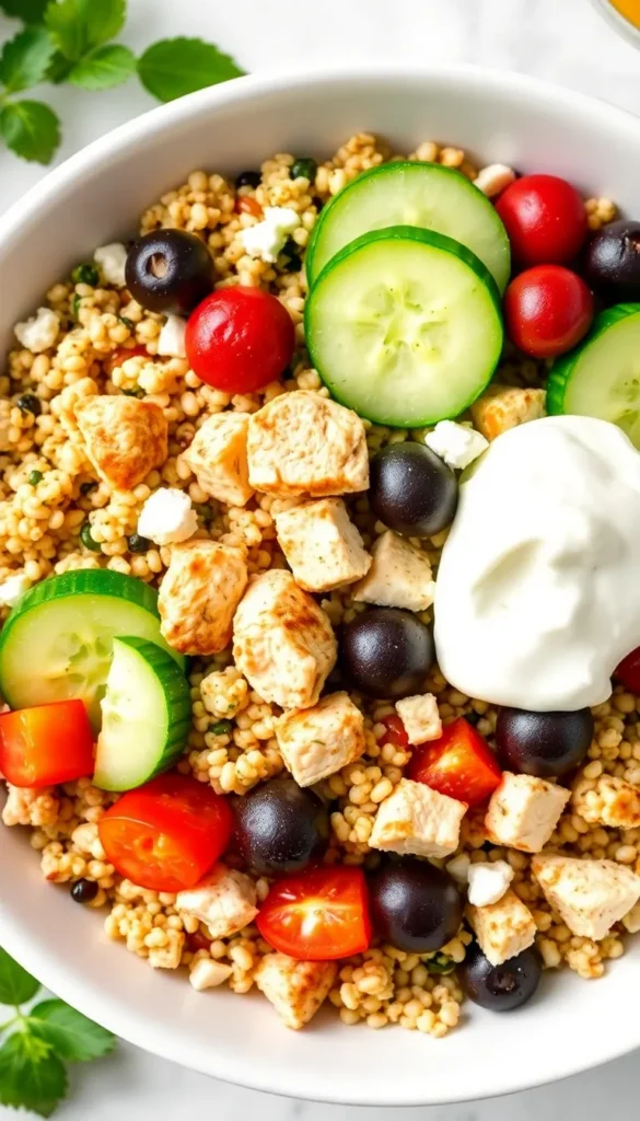 Mediterranean Chicken Bowls