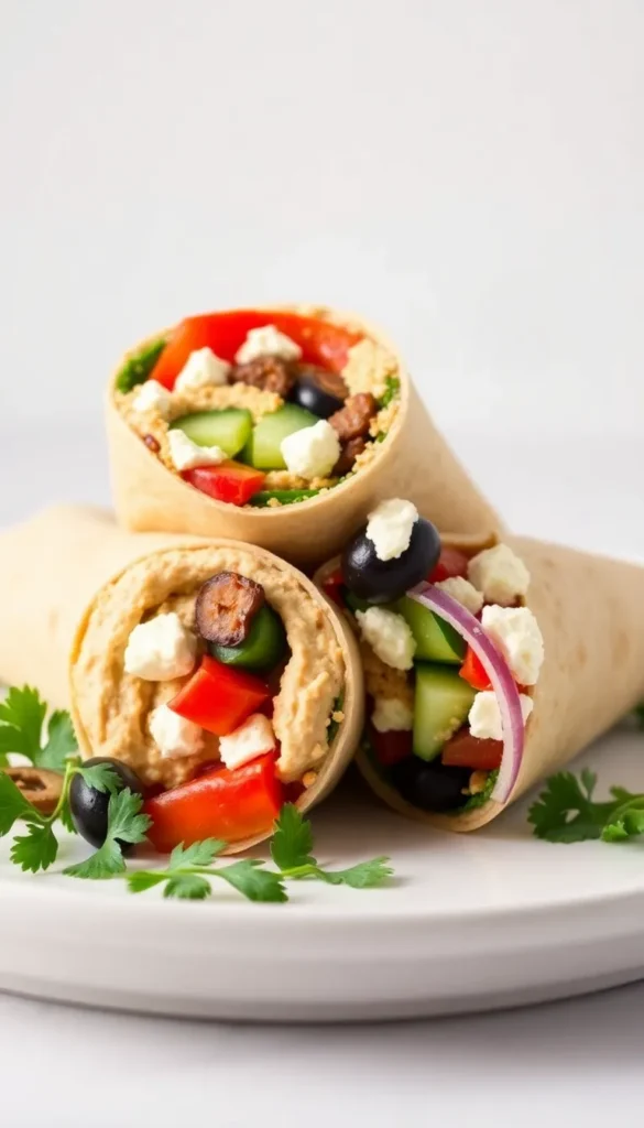 Mediterranean Veggie Wrap