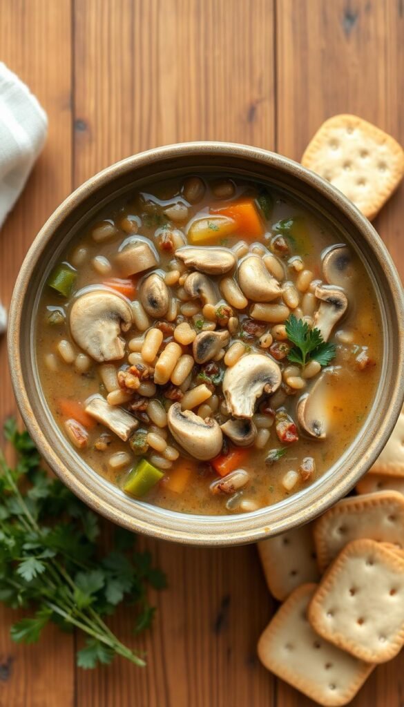 Mushroom Barley Soup