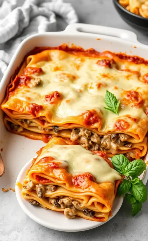 Mushroom Lasagna