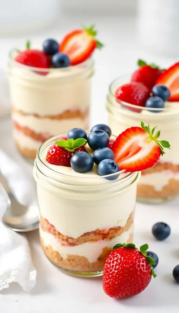 No-Bake Cheesecake Jars