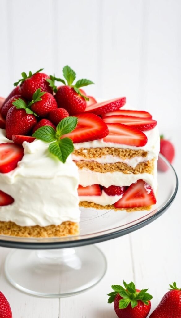 No-Bake Strawberry Icebox Cake
