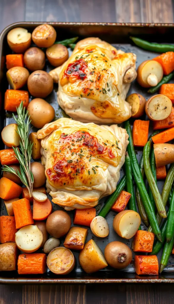 One-Pan Chicken Thighs and Veggies