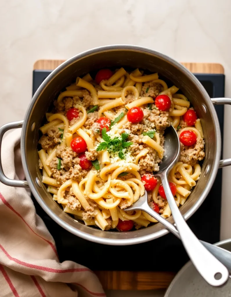 One-Pot Ground Turkey Pasta
