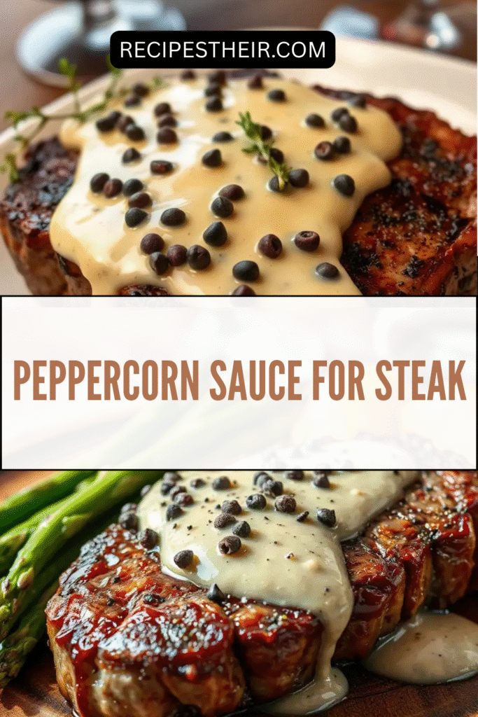 Peppercorn Sauce for Steak