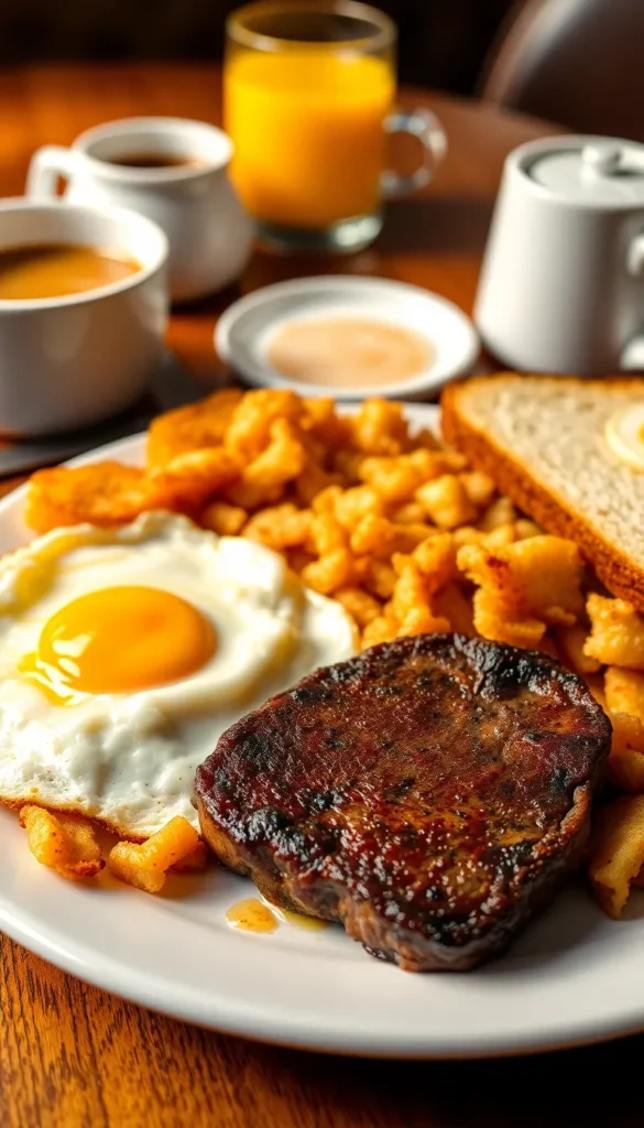 Petite Sirloin and Eggs (Steak Breakfast)