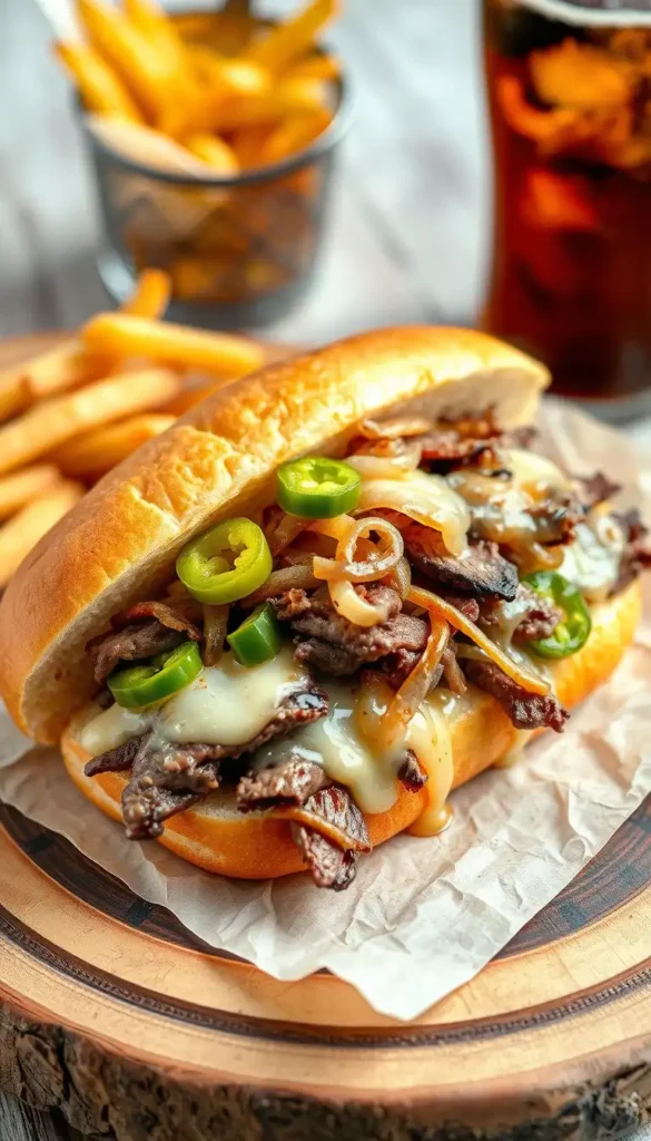 Philly Cheesesteak Sandwiches