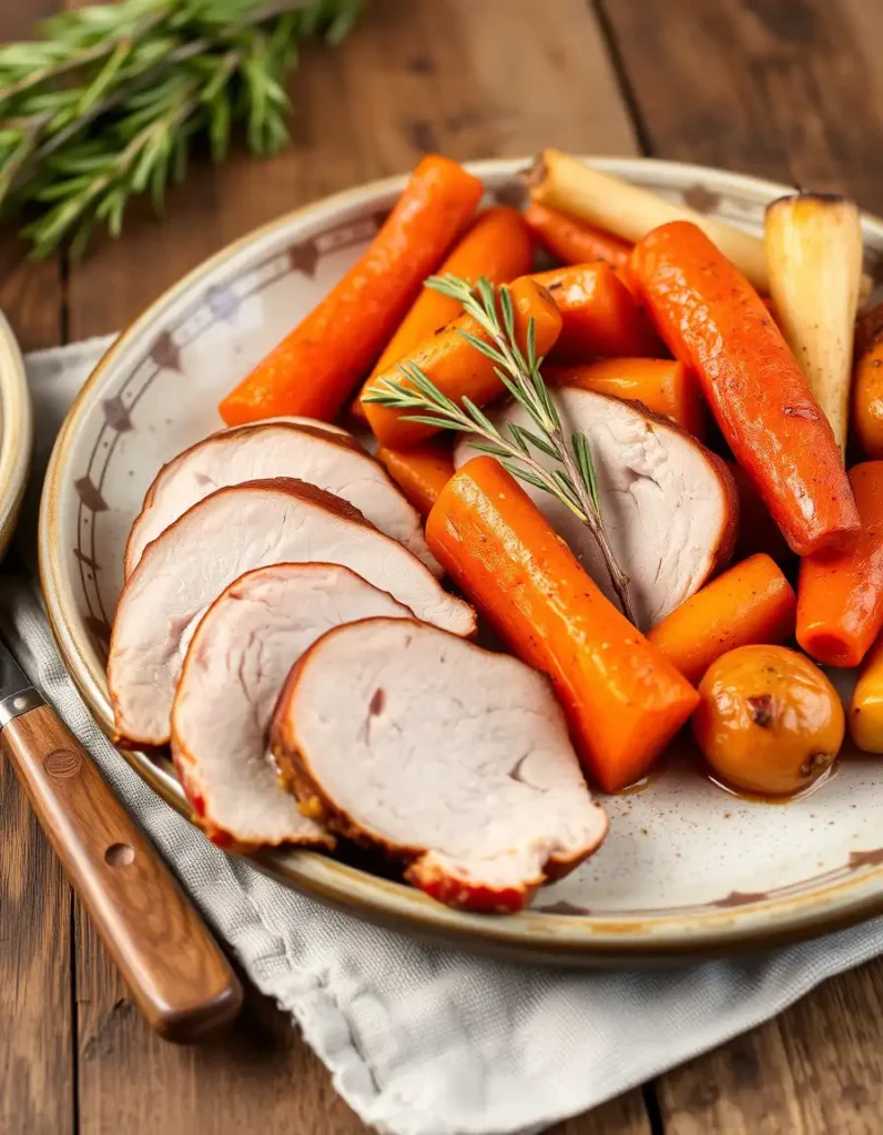 Pork Tenderloin with Roasted Root Vegetables