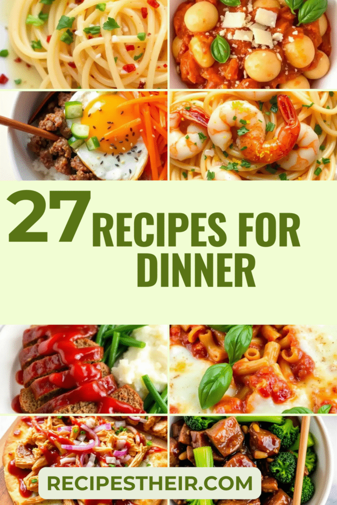 Recipes for Dinner