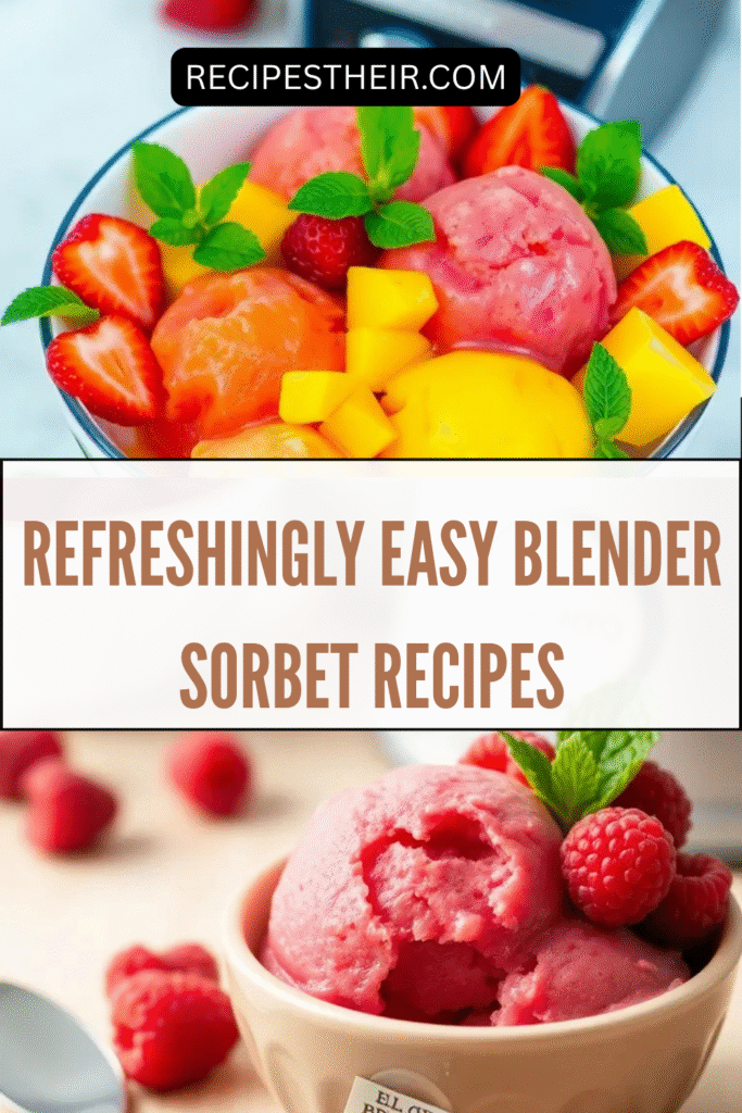 Refreshingly Easy Blender Sorbet Recipes