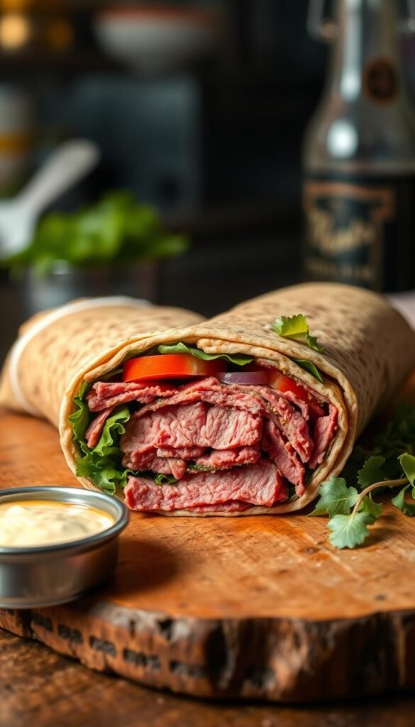 Roast Beef and Horseradish Wrap