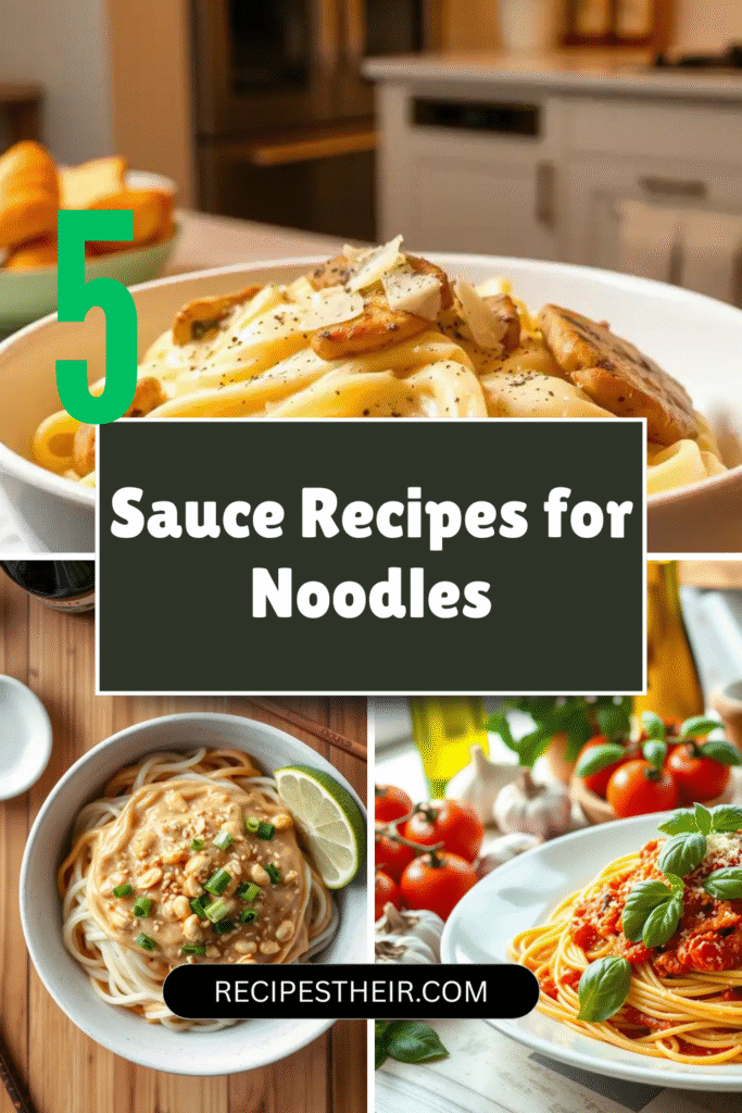Sauce Recipes for Noodles