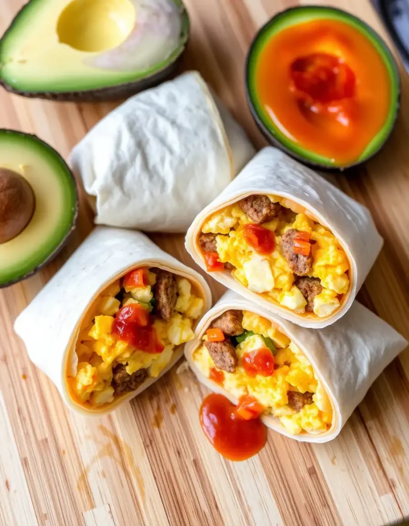 Sausage and Egg Breakfast Burritos