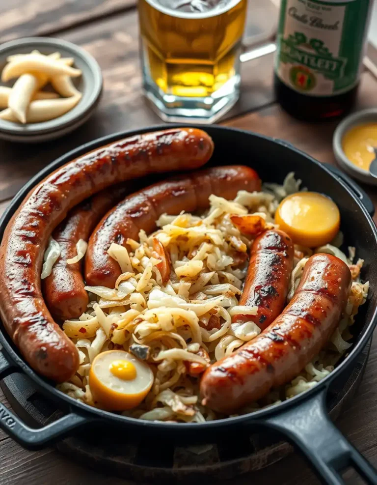 Sausage and Sauerkraut Skillet