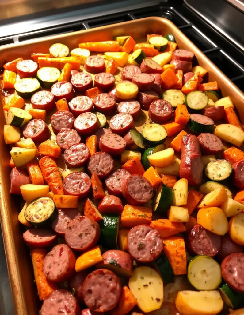 Sheet Pan Sausage and Veggies