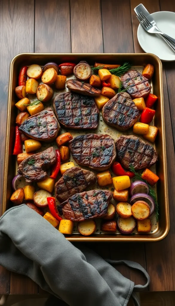 Sheet Pan Steak and Veggies