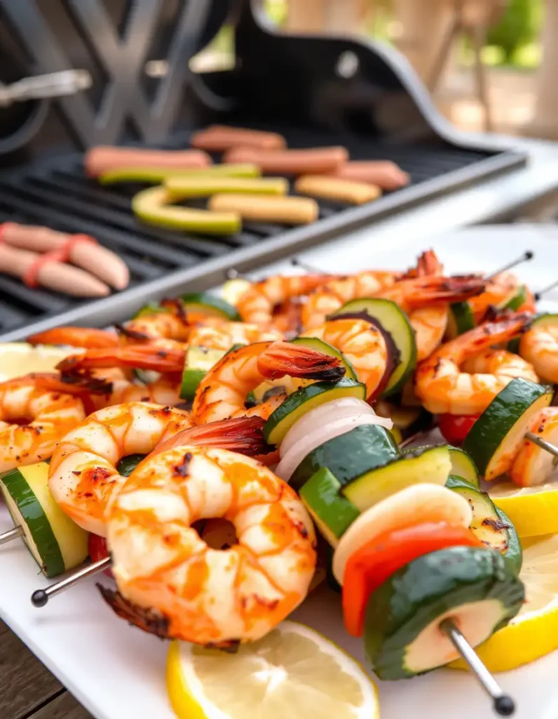 Shrimp & Veggie Skewers