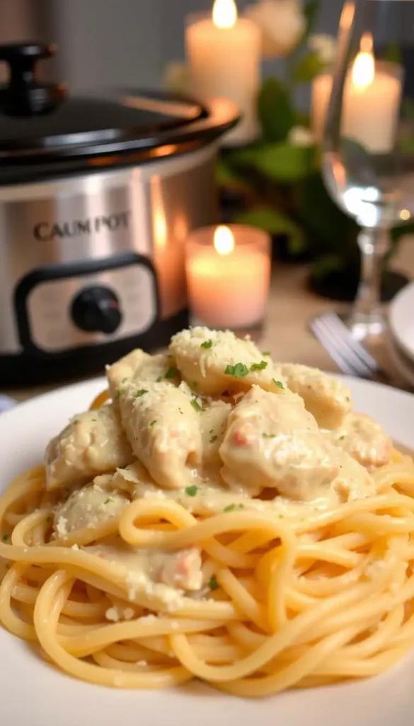 Slow Cooker Chicken Alfredo