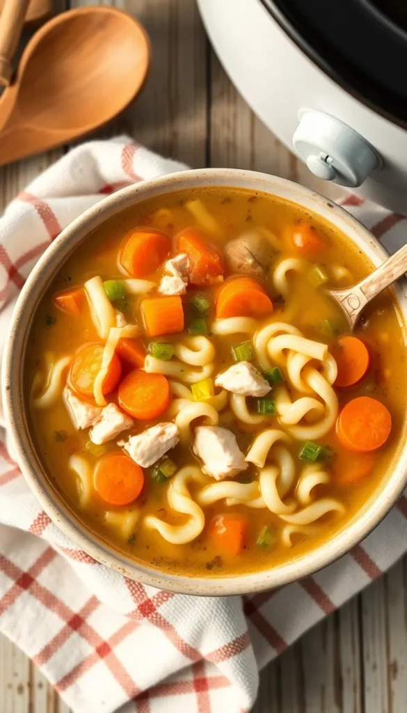 Slow Cooker Chicken Noodle Soup