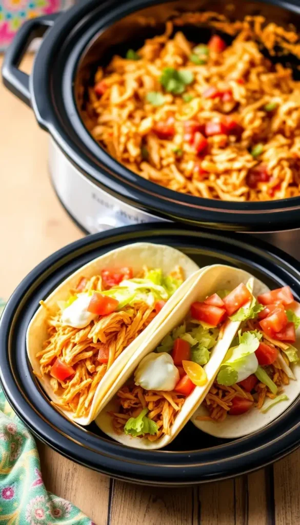 Slow Cooker Chicken Tacos