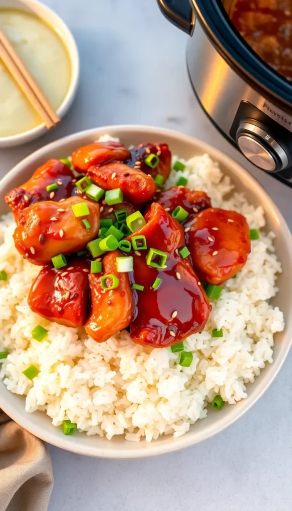 Slow Cooker Honey Garlic Chicken
