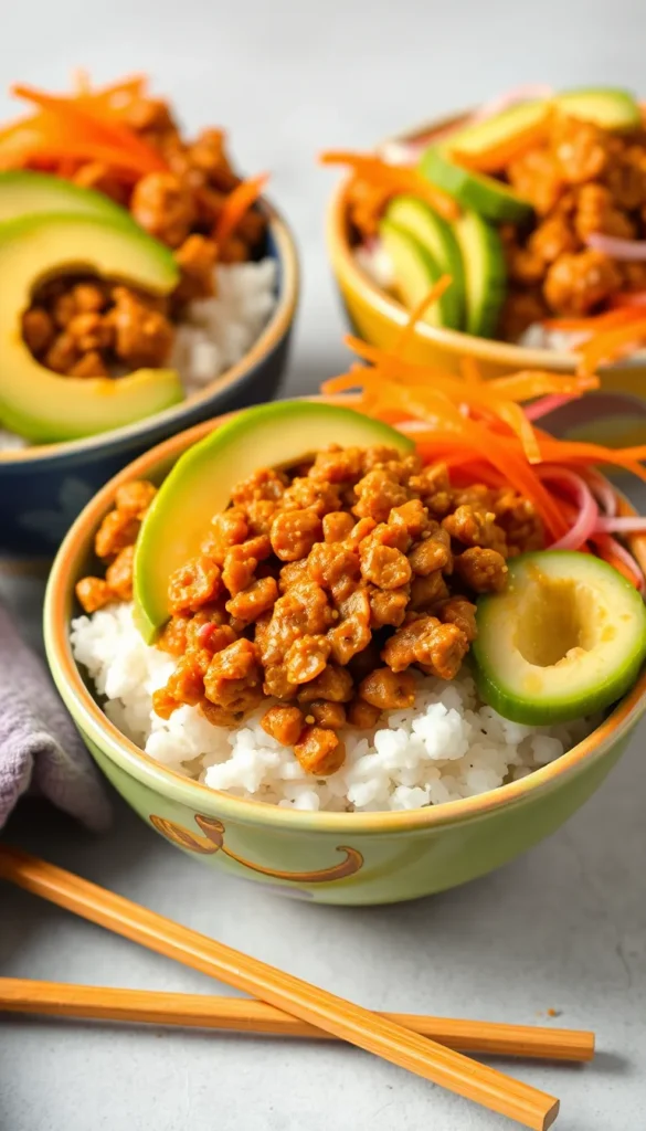 Spicy Chicken Lettuce Bowls