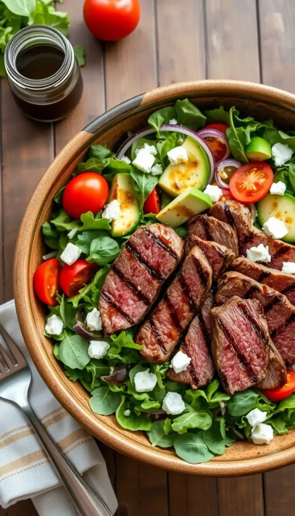 Steak Salad with Balsamic Vinaigrette