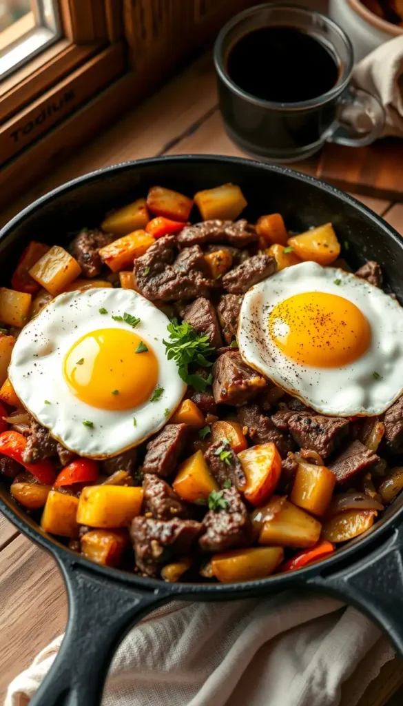Steak and Egg Breakfast Hash