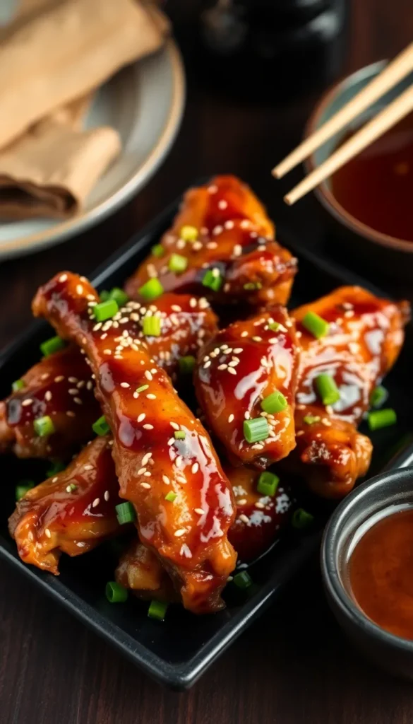 Sticky Asian Chicken Wings
