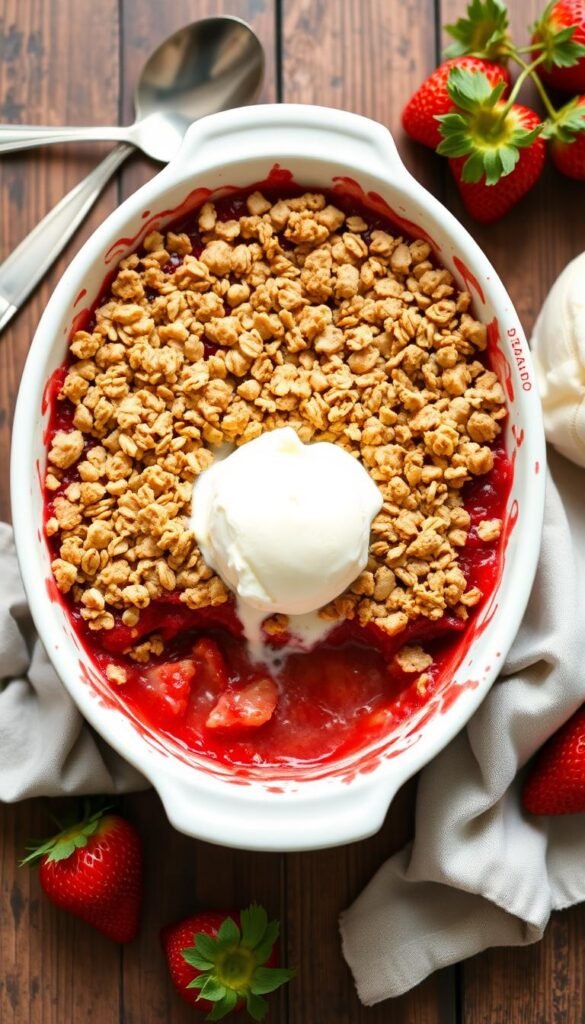 Strawberry Crumble